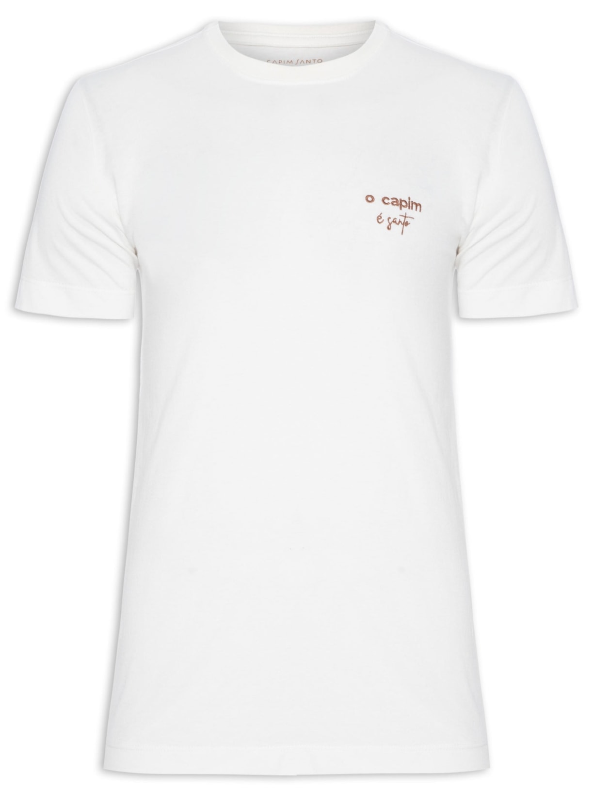 Camiseta Unissex Oversized Bordada - Off White