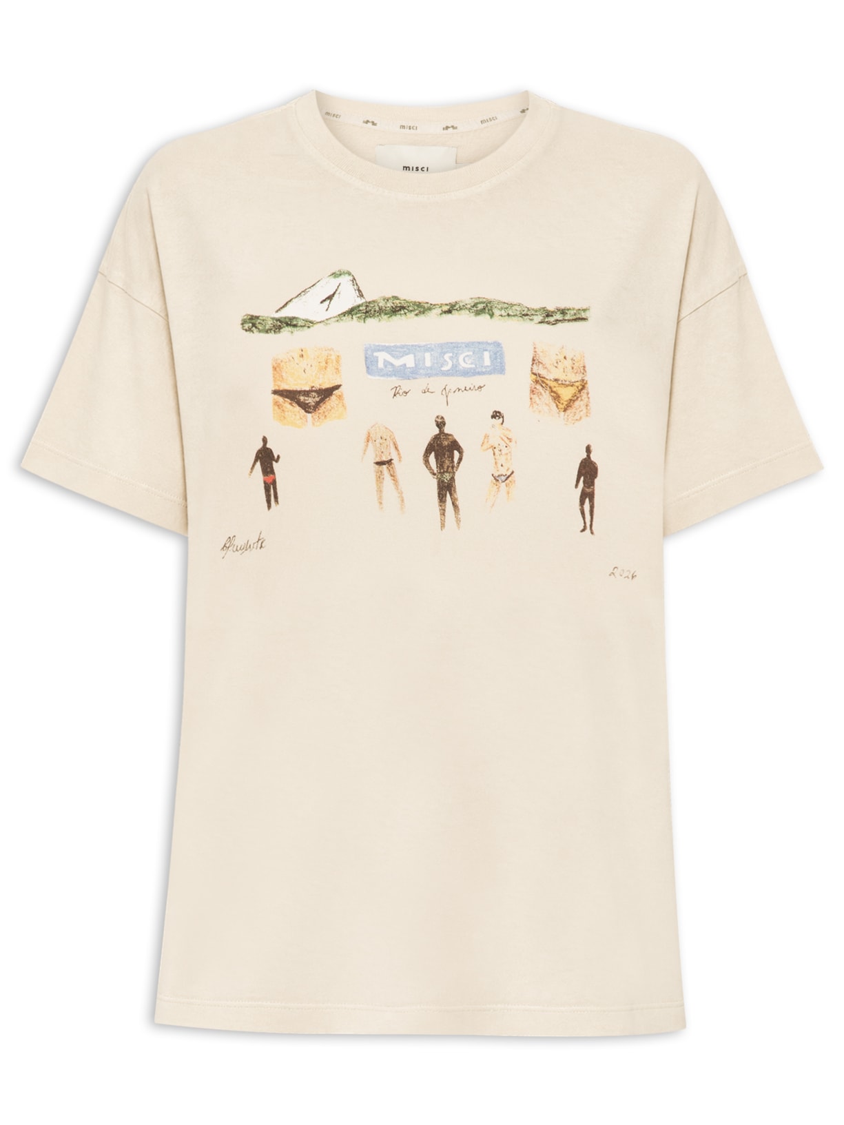 Camiseta Unissex Sungas Bege Misci