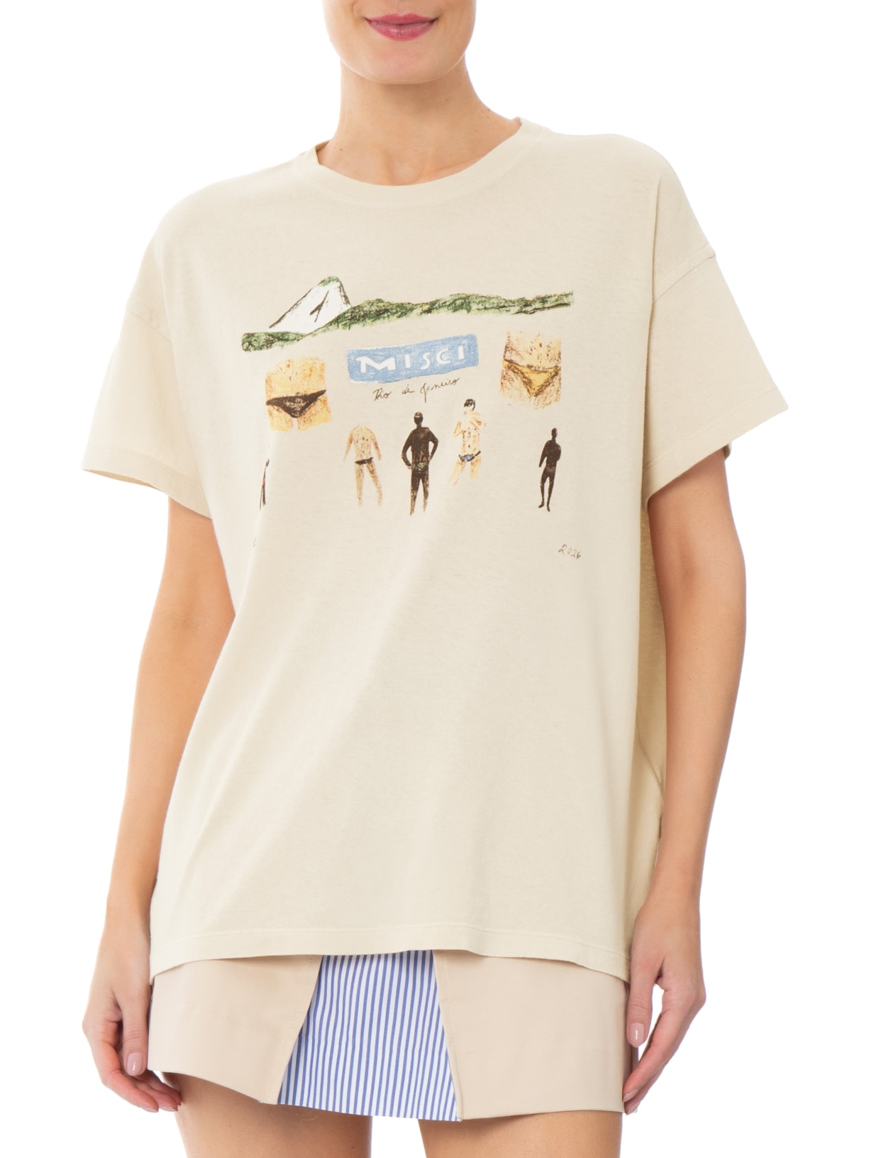 Camiseta Unissex Sungas Bege Misci