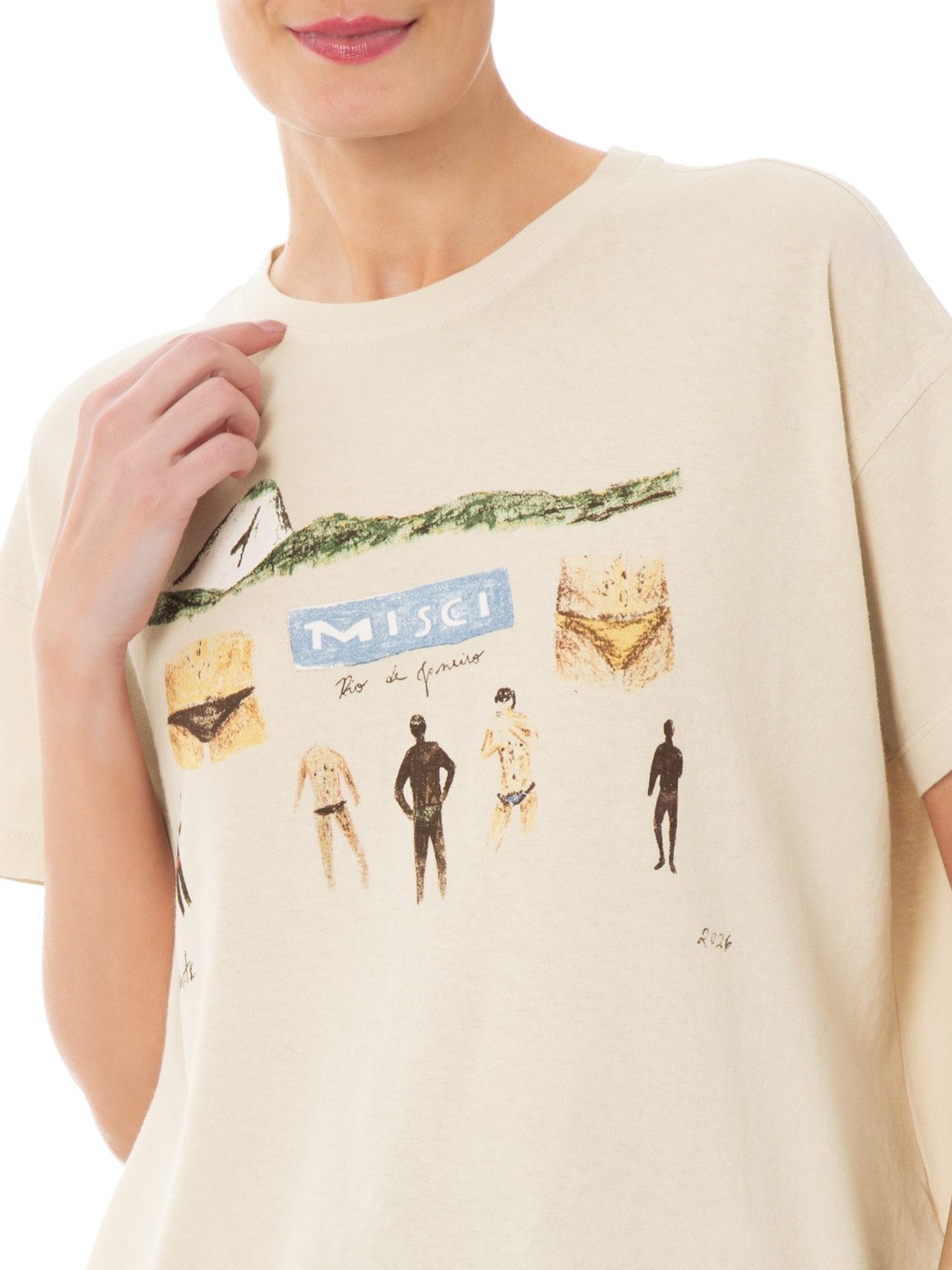 Camiseta Unissex Sungas Bege Misci