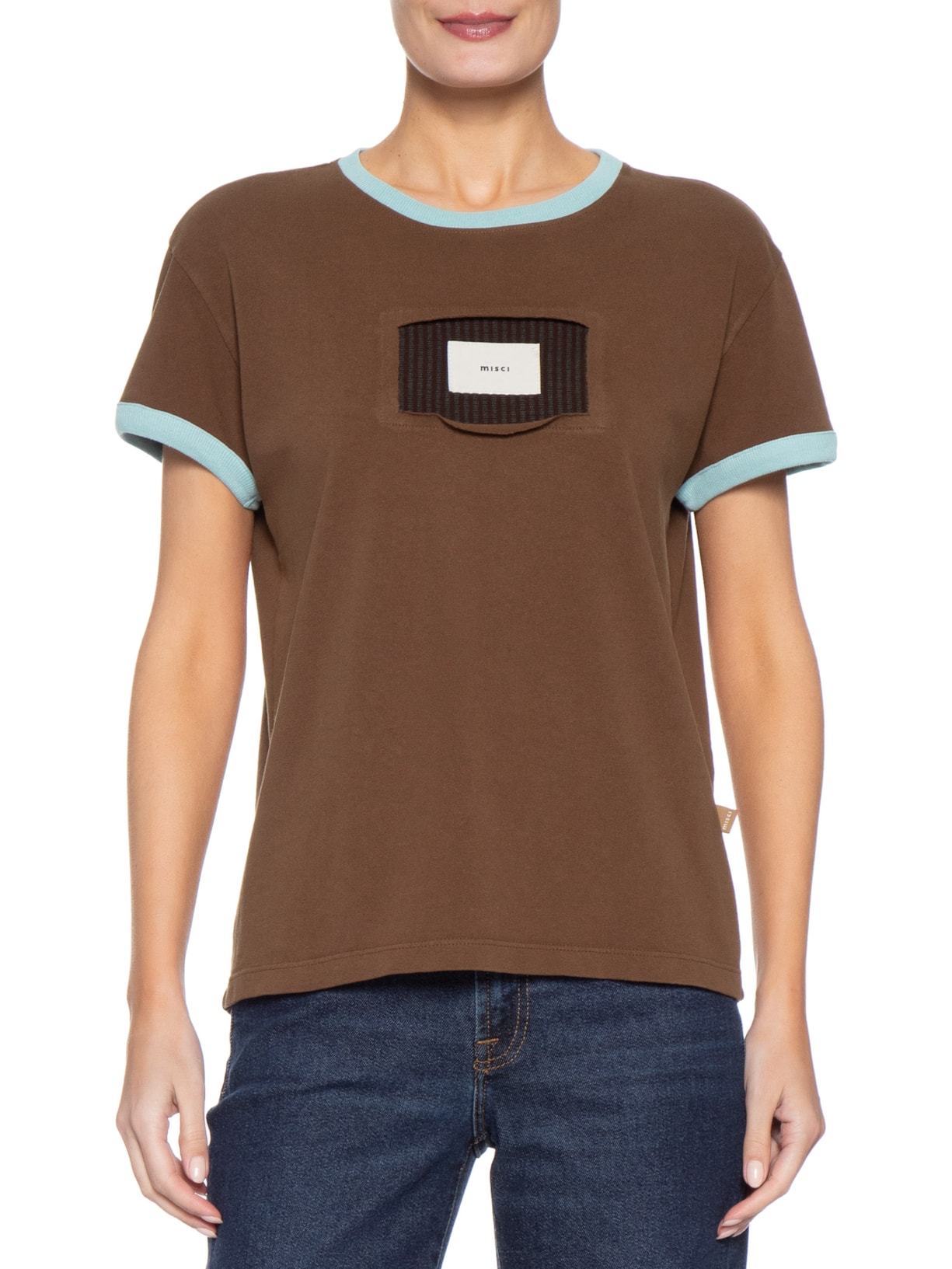 Camiseta Unissex Vela Marrom Misci
