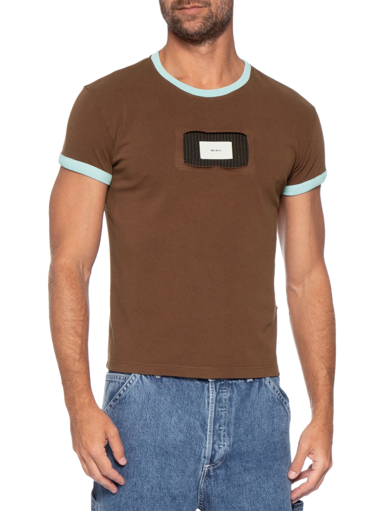 Camiseta Unissex Vela Marrom Misci