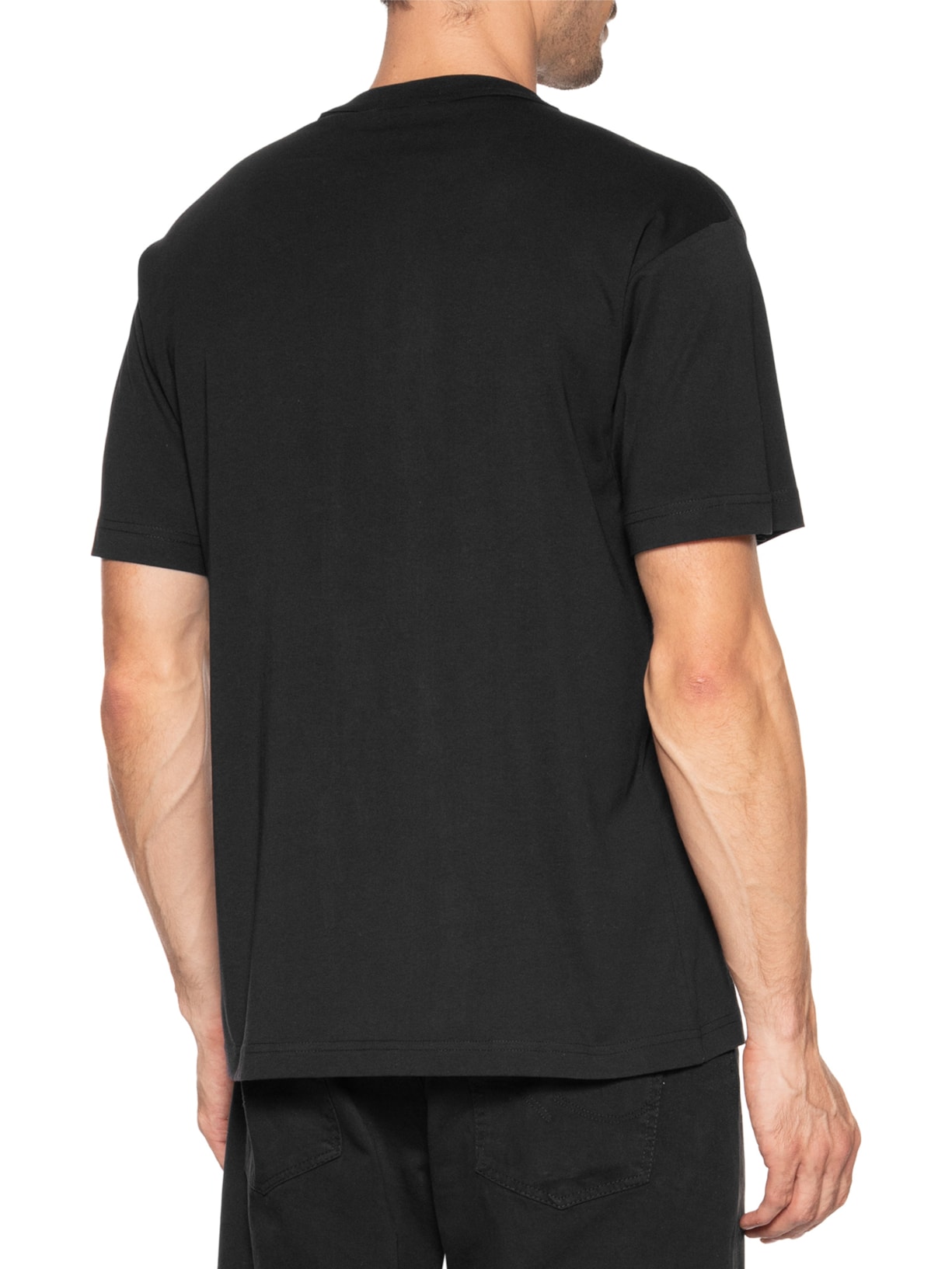 Camiseta V-Emblem Big Foil Preto Versace Jeans Couture