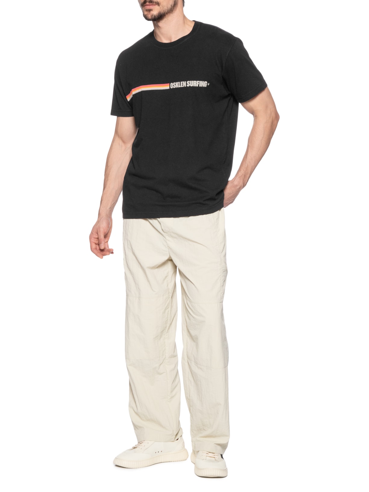 Camiseta Vintage Surfing Colors Preto Osklen