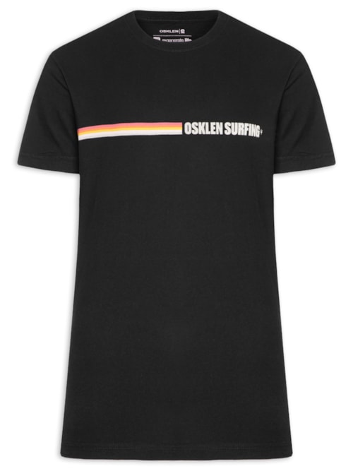 Camiseta Vintage Surfing Colors - Preto