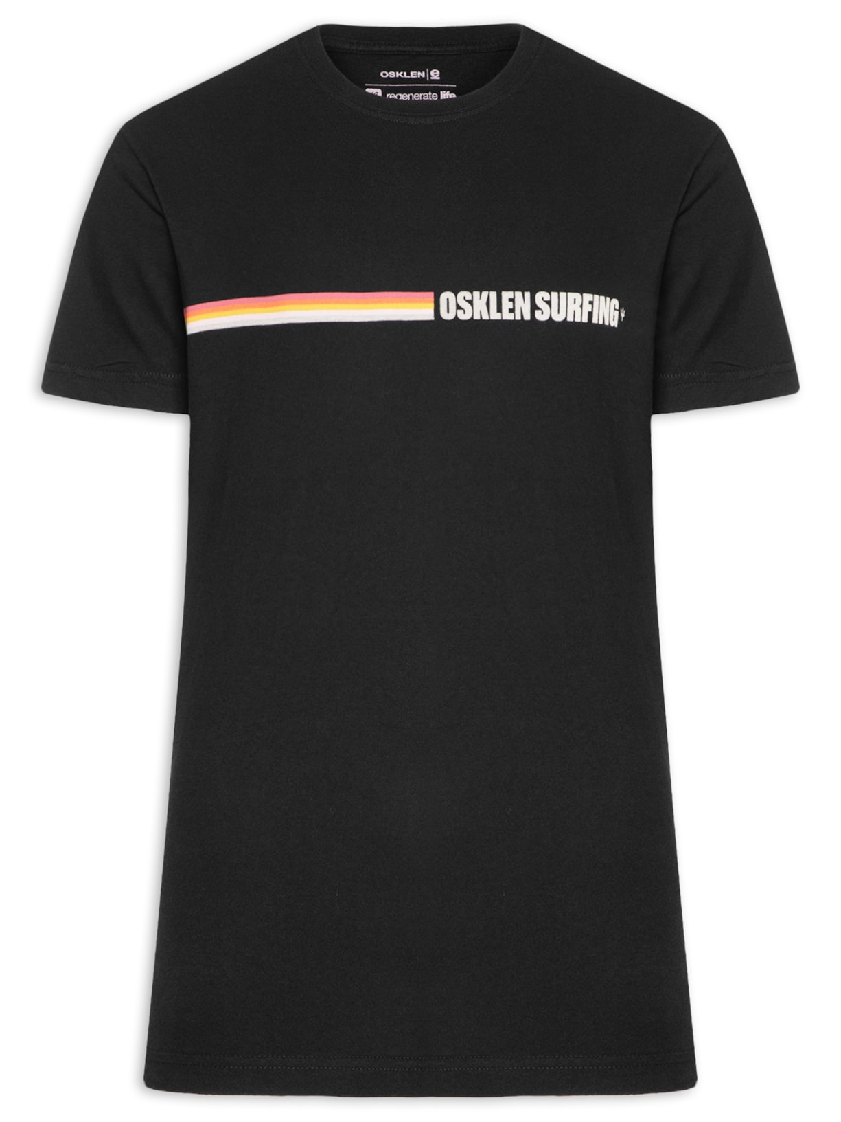 Camiseta Vintage Surfing Colors Preto Osklen
