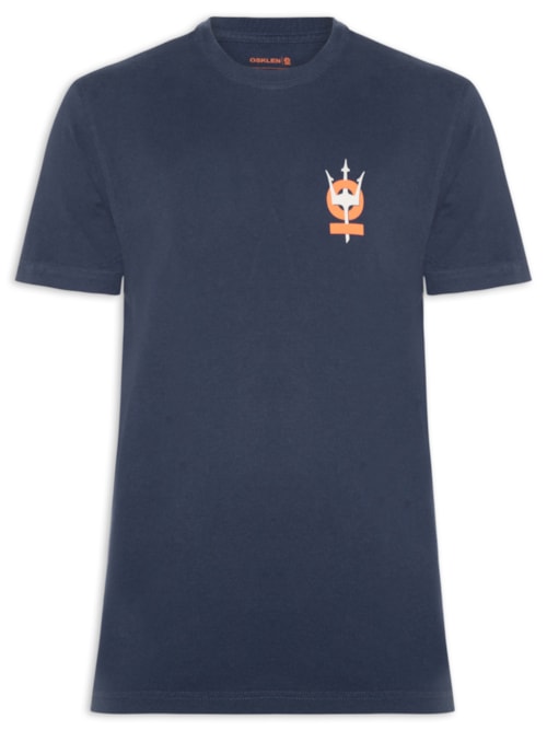 Camiseta Vintage Tridente Oceans - Azul
