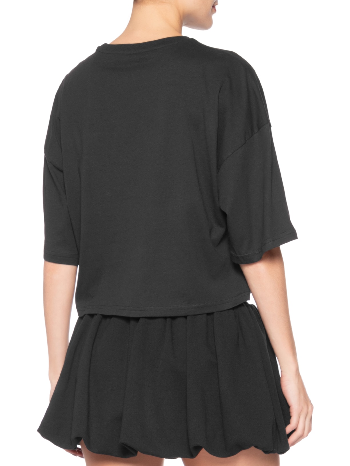 Camiseta Wardrobe Ess Oversized Feminina Preto Puma