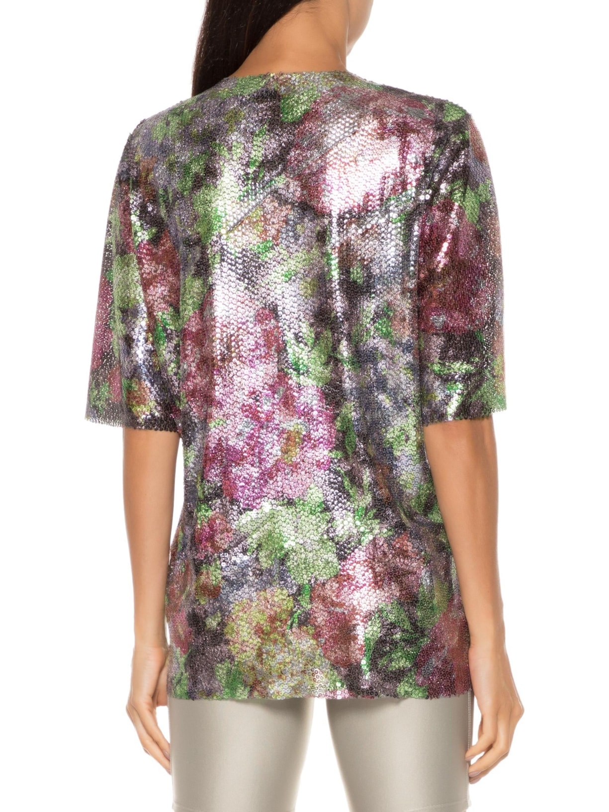 Camisetão Carnaval Paetê Rosa Market 33