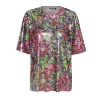 Camisetão Carnaval Paetê - Rosa