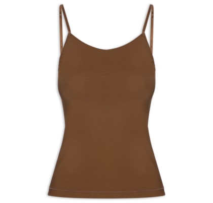 Camisete Feminina Poliamida Maya - Marrom