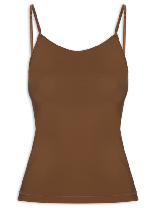 Camisete Feminina Poliamida Maya - Marrom