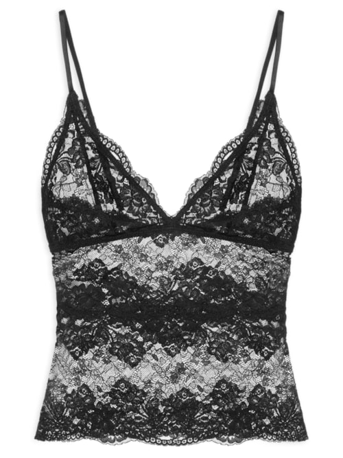 Camisete Feminina Triângulo Classic Lace - Preto