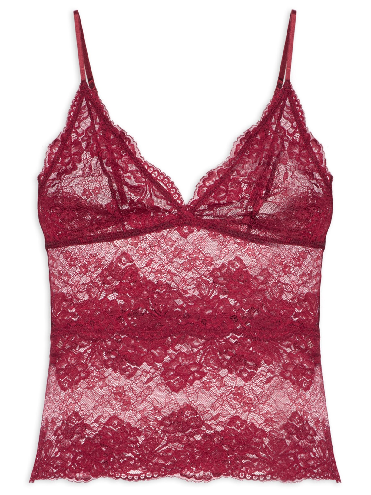 Camisete Feminino Triângulo Classic Lace Vermelho Calvin Klein Underwear