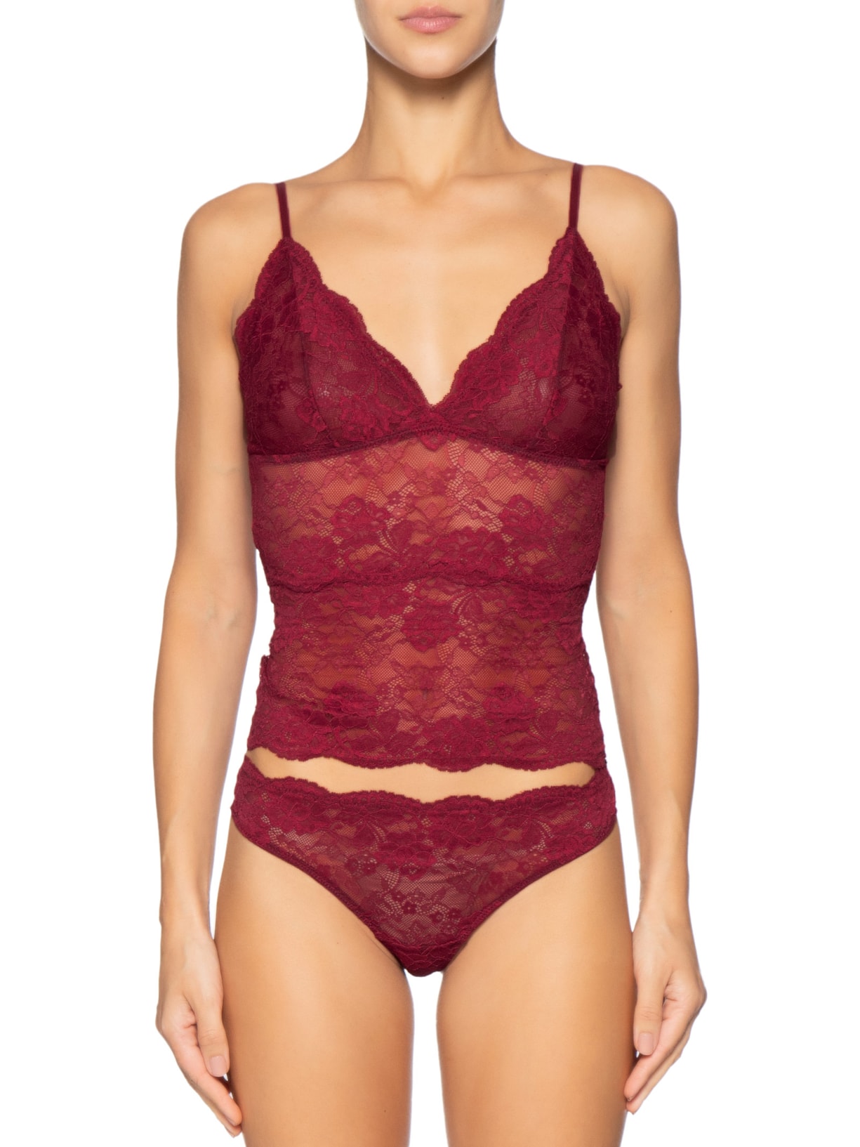 Camisete Feminino Triângulo Classic Lace Vermelho Calvin Klein Underwear