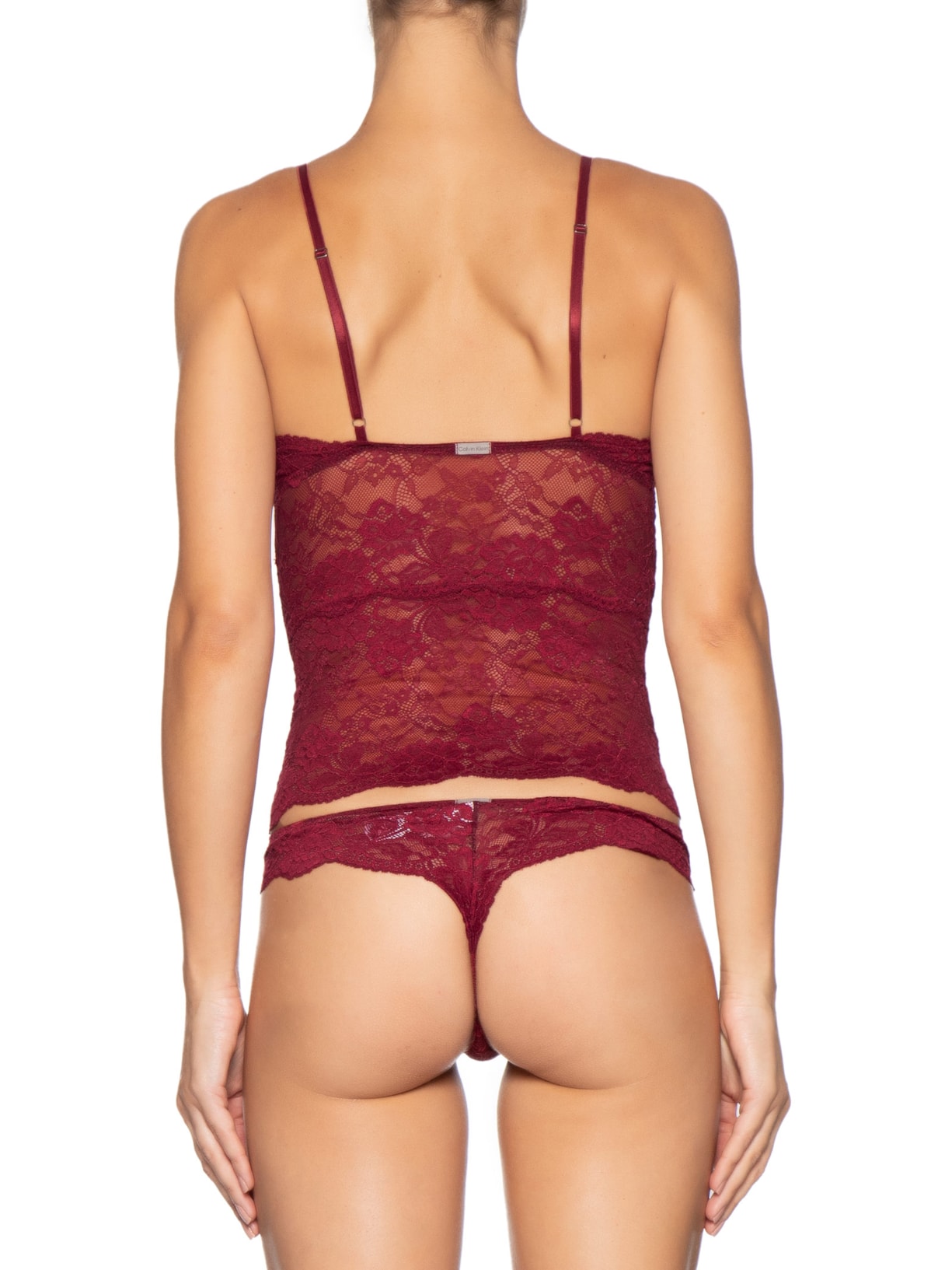 Camisete Feminino Triângulo Classic Lace Vermelho Calvin Klein Underwear