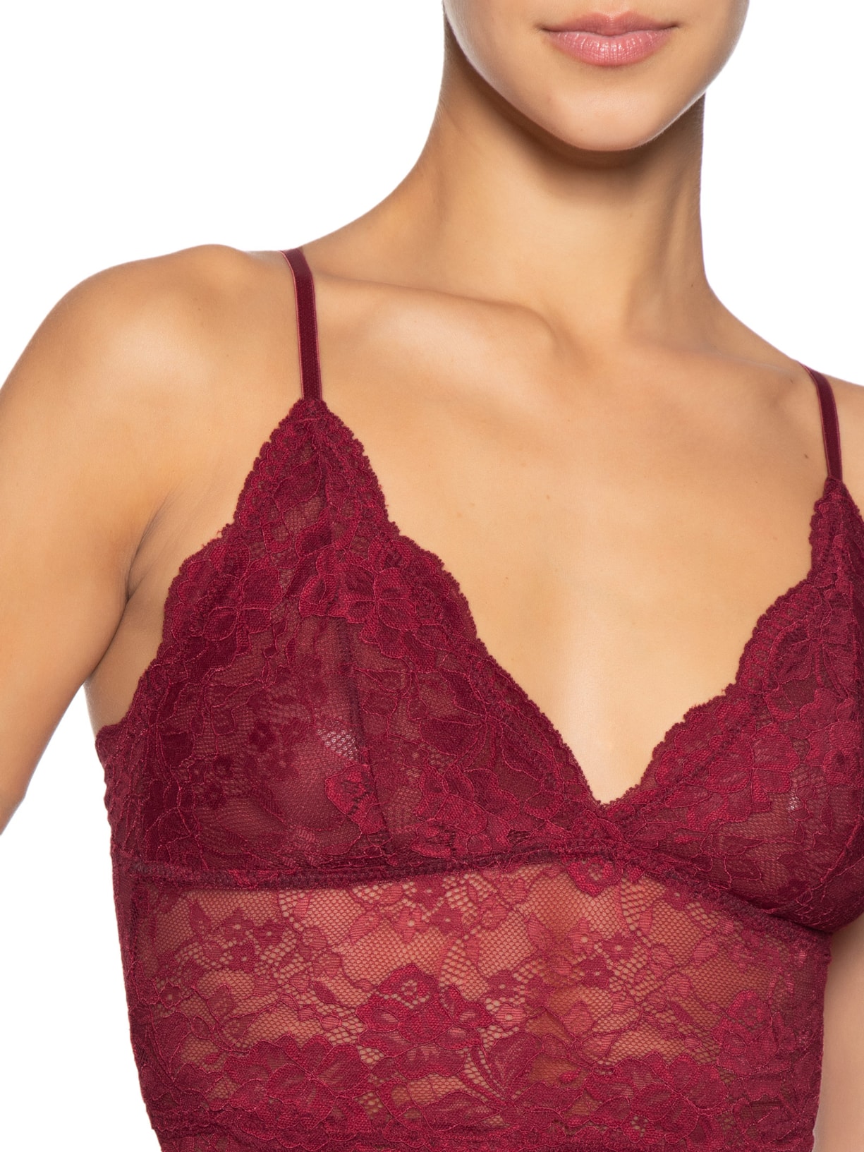 Camisete Feminino Triângulo Classic Lace Vermelho Calvin Klein Underwear