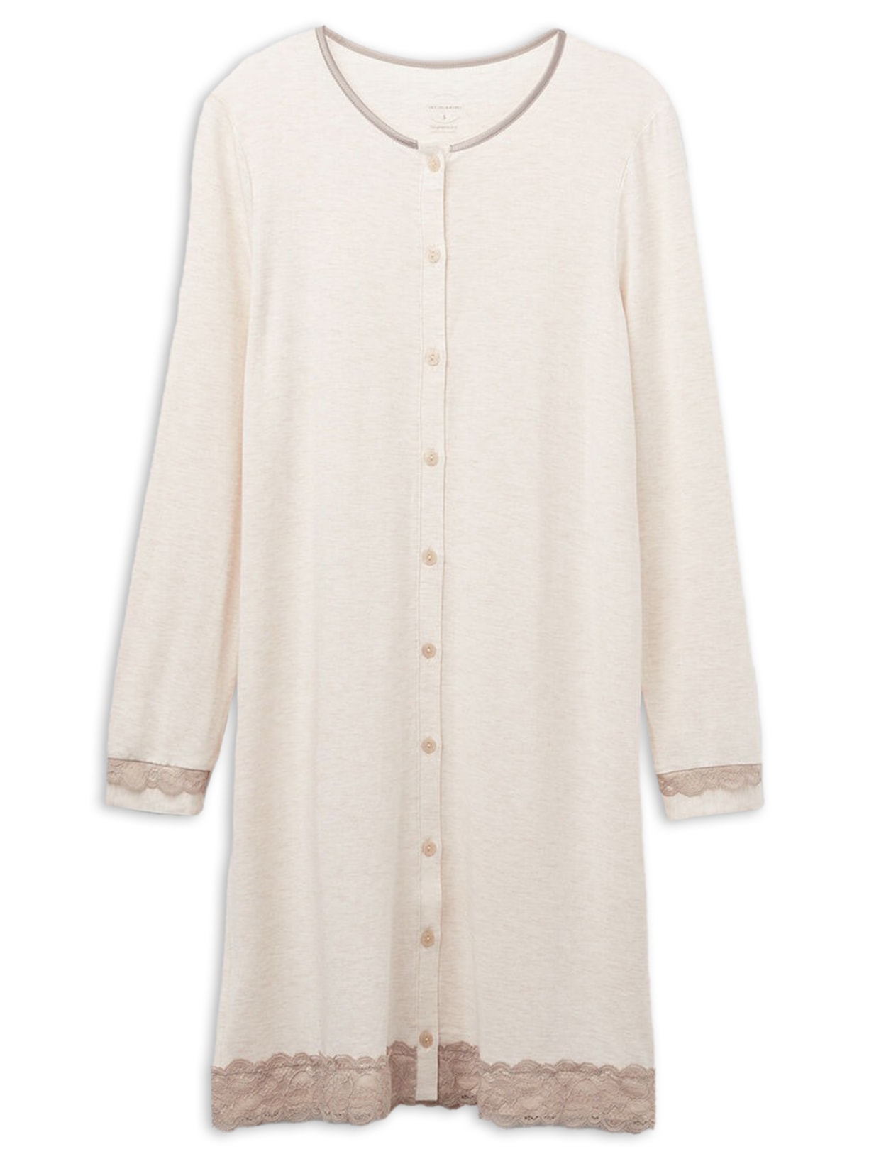 Camisola Aberta Com Detalhes Em Renda - Off-White