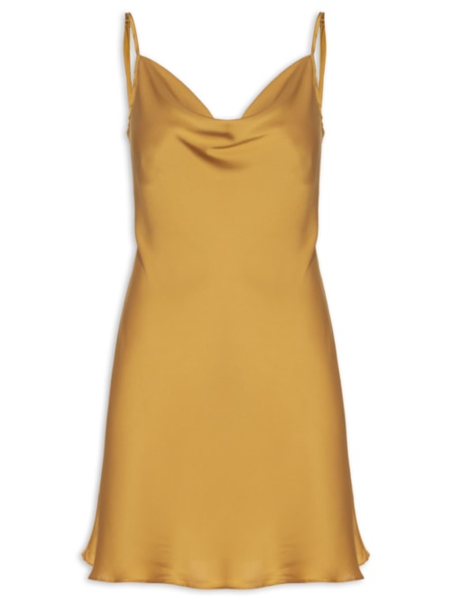 Camisola Alças Finas Em Cetim Grace - Dourado