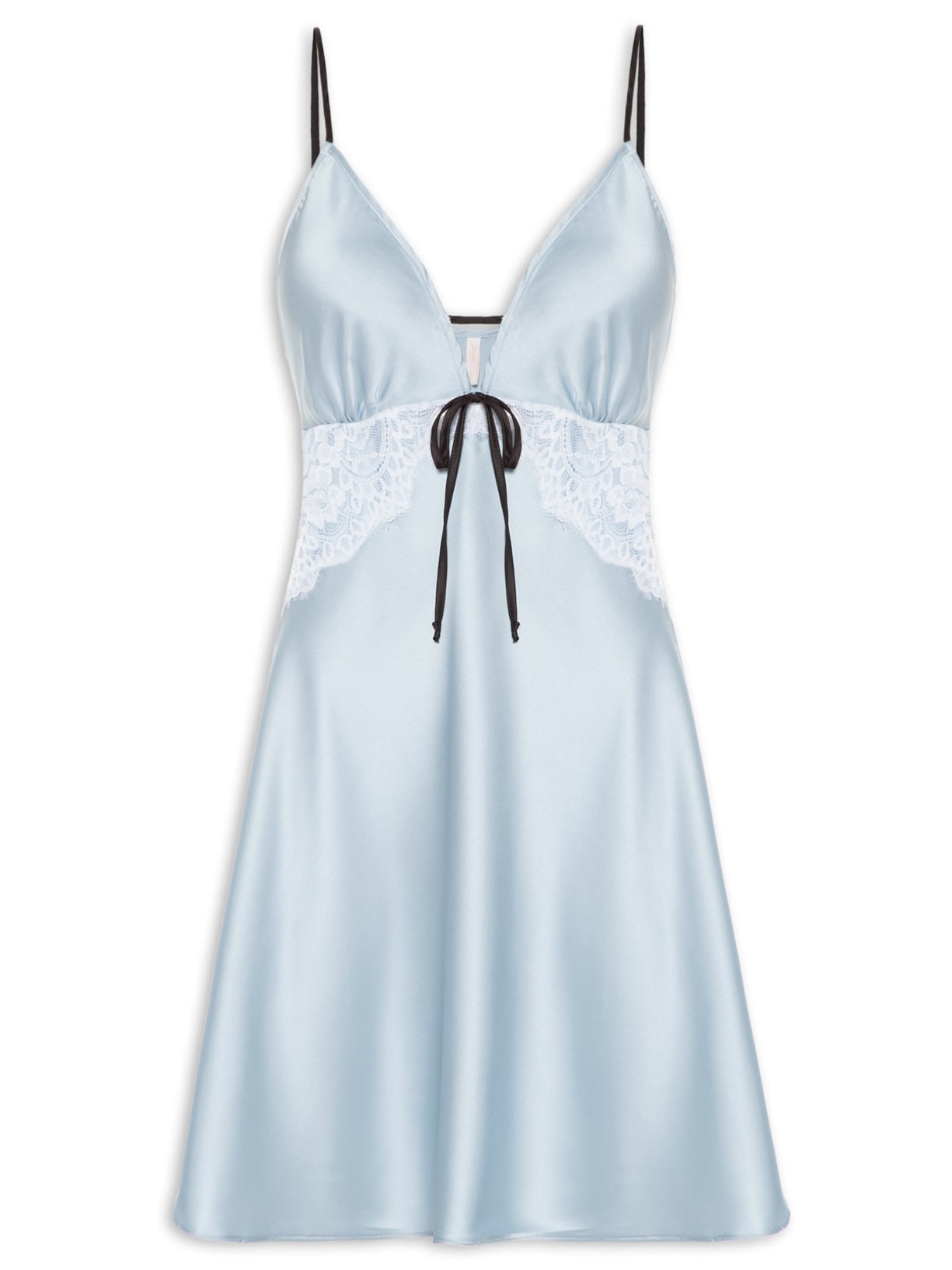 Camisola Cetim Marina - Azul