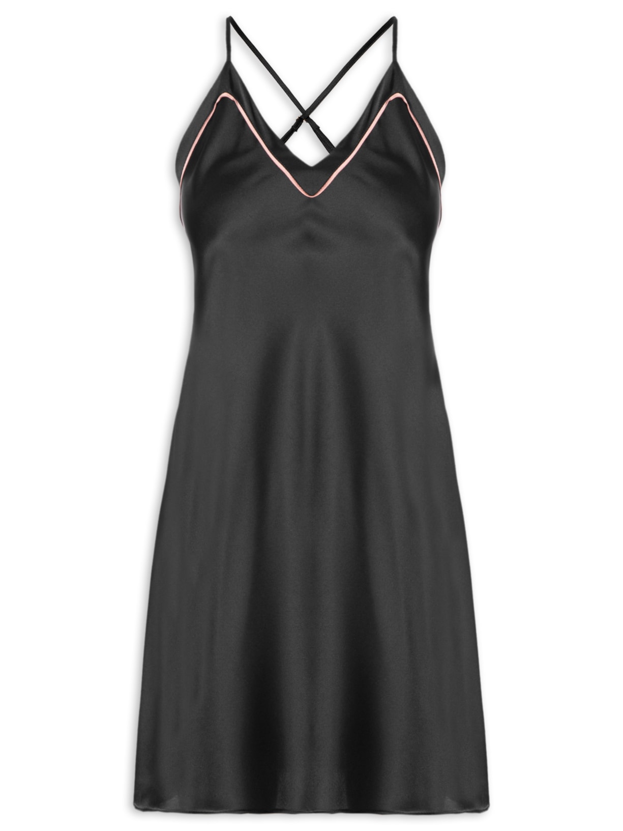 Camisola Cetim My Basics - Preto