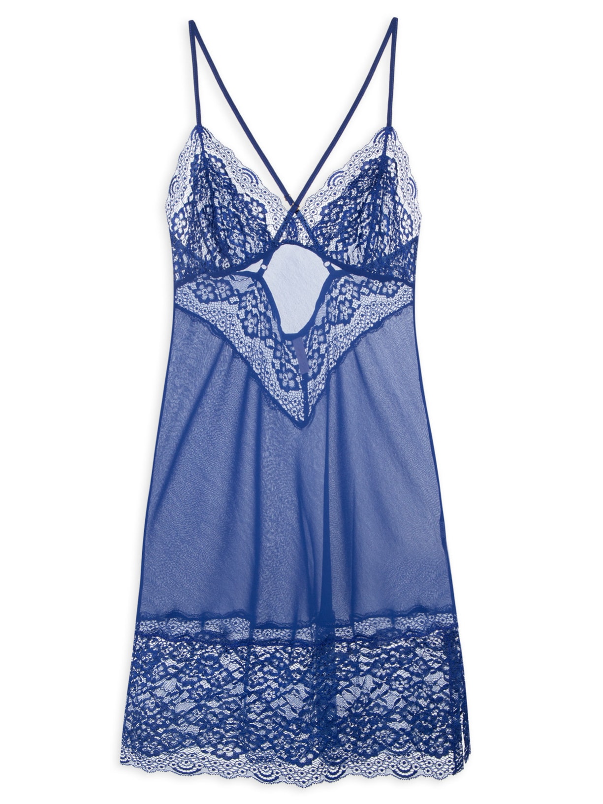 Camisola Chiffon Caraíva - Azul