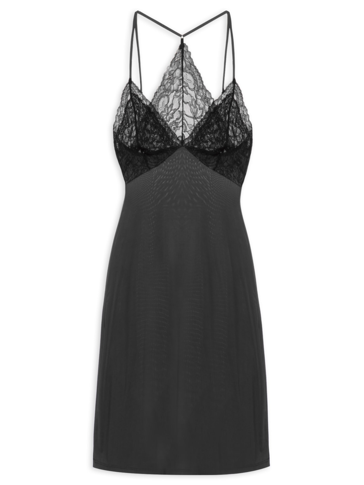 Camisola Curta Alça Jersey Vik - Preto