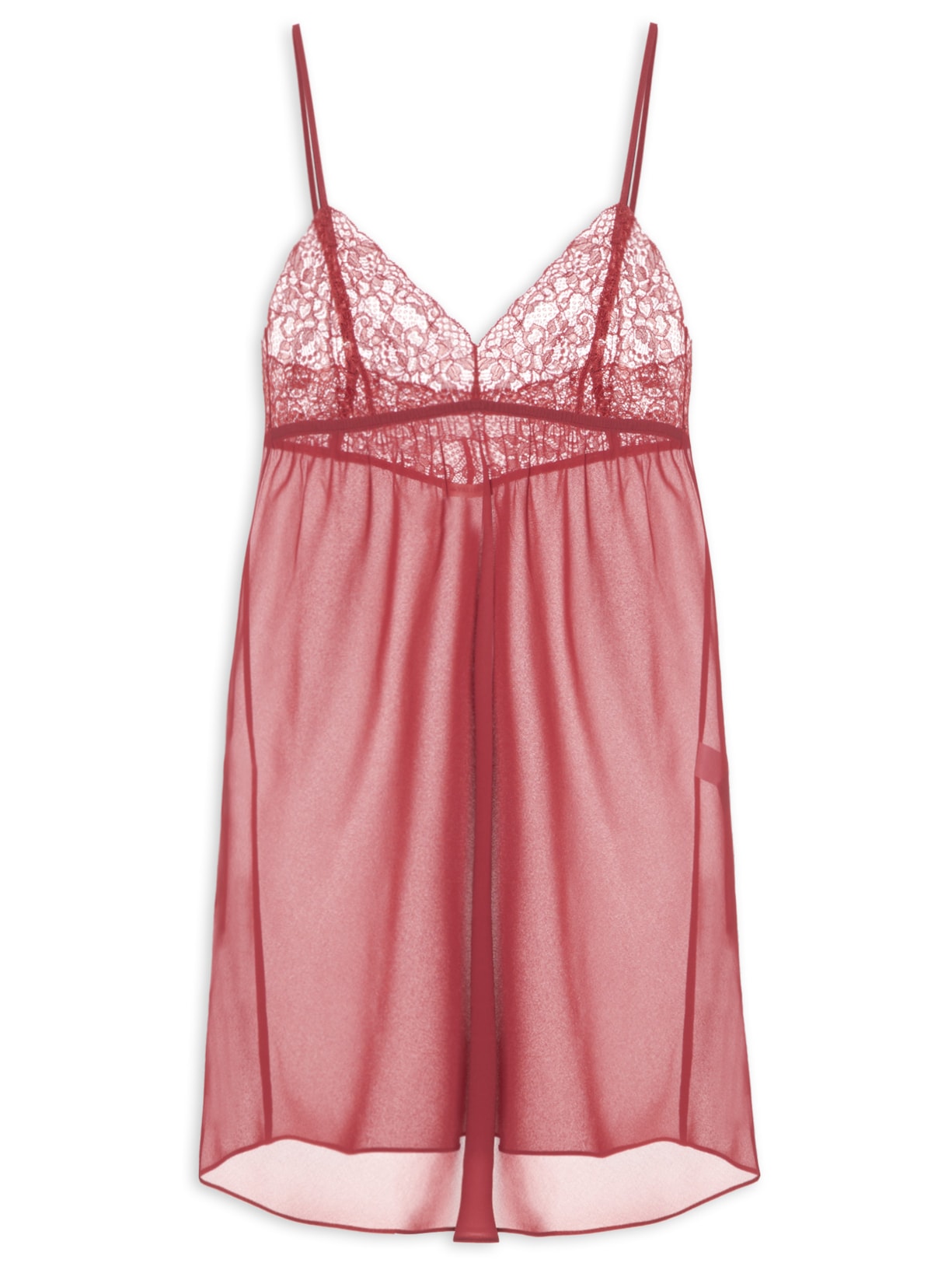 Camisola Curta Vermelho Valisere