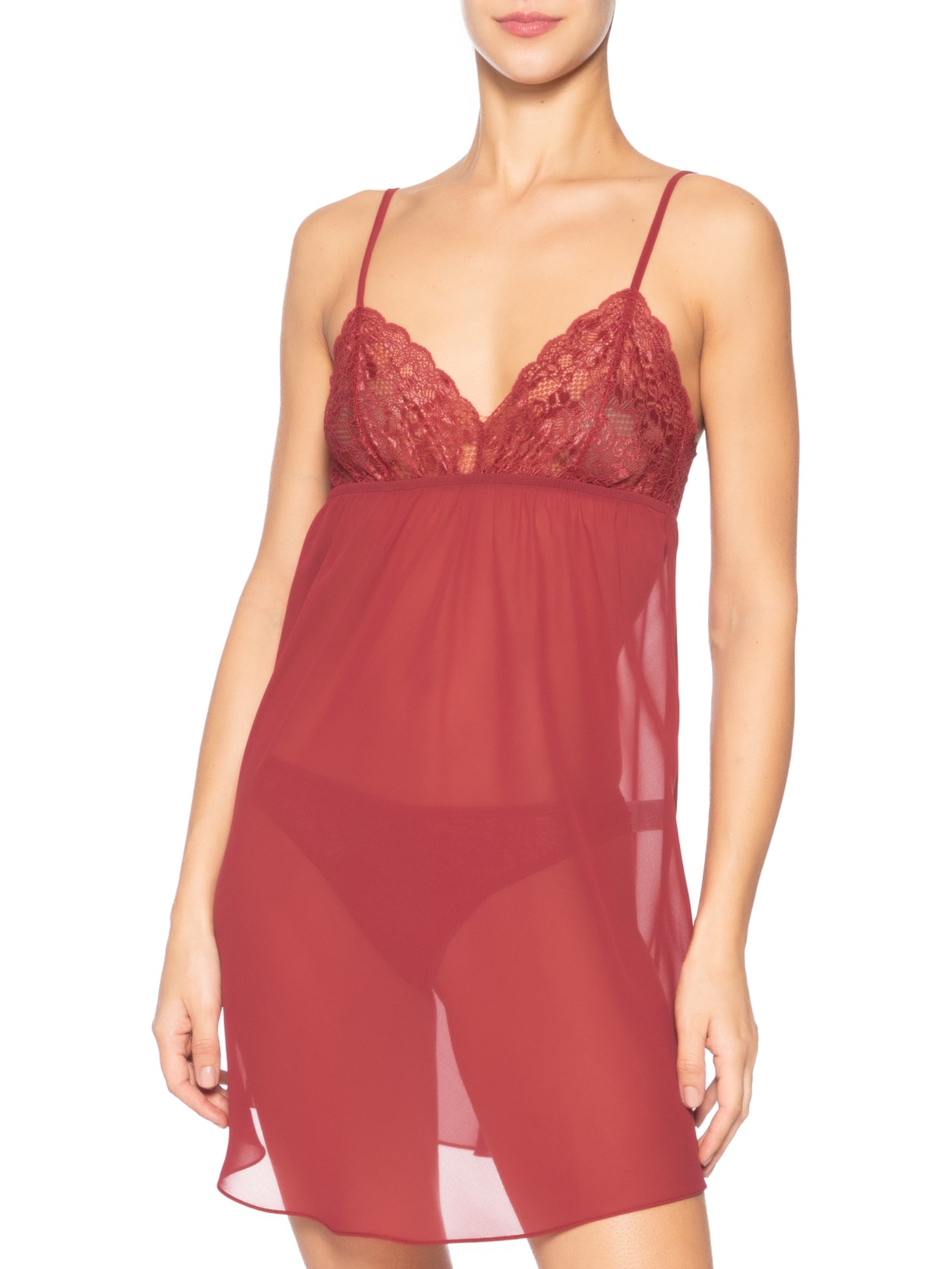 Camisola Curta Vermelho Valisere
