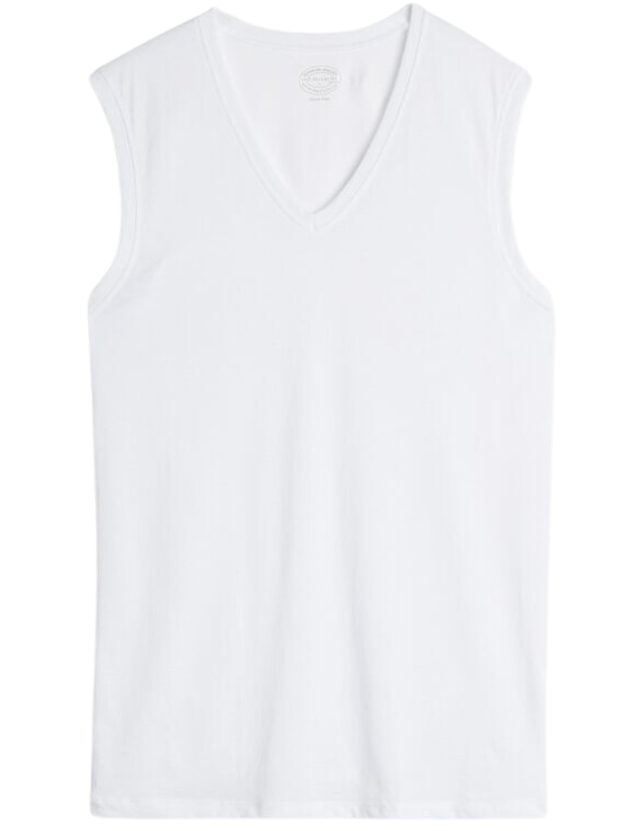 Camisola De Alças Largas De Algodão Supima - Branco