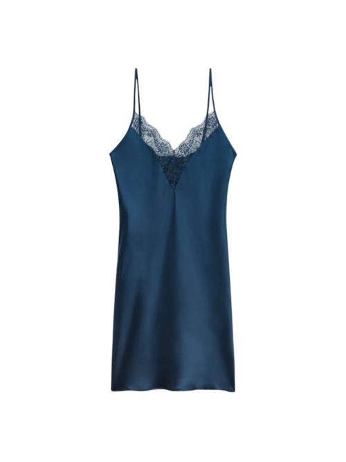 Camisola Em Seda Luxury Dreams - Azul