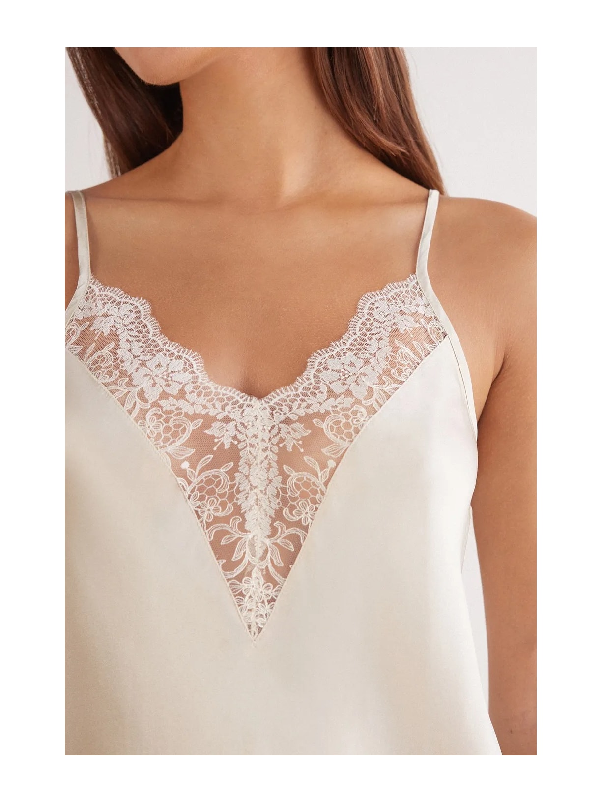 Camisola Em Seda Luxury Dreams Marfim Intimissimi