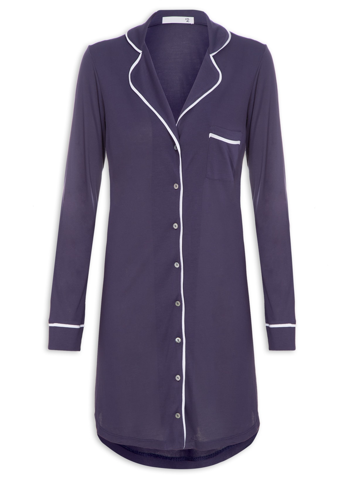 Camisola Feminina Viés Contrastante - Azul