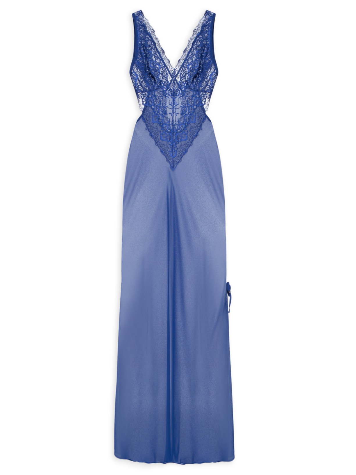 Camisola Lg Reg Chiffon Caraíva - Azul