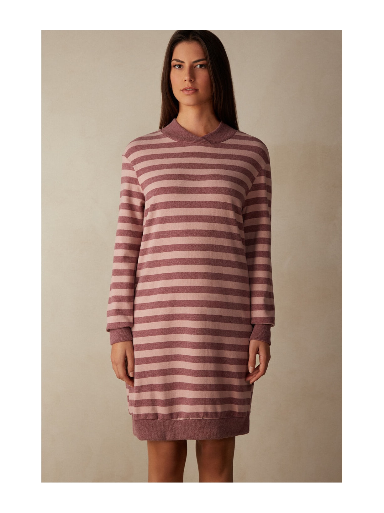 Camisola Listrada Winter Candies Rosa Intimissimi