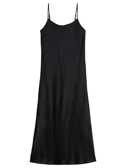 Camisola Longa De Seda - Preto
