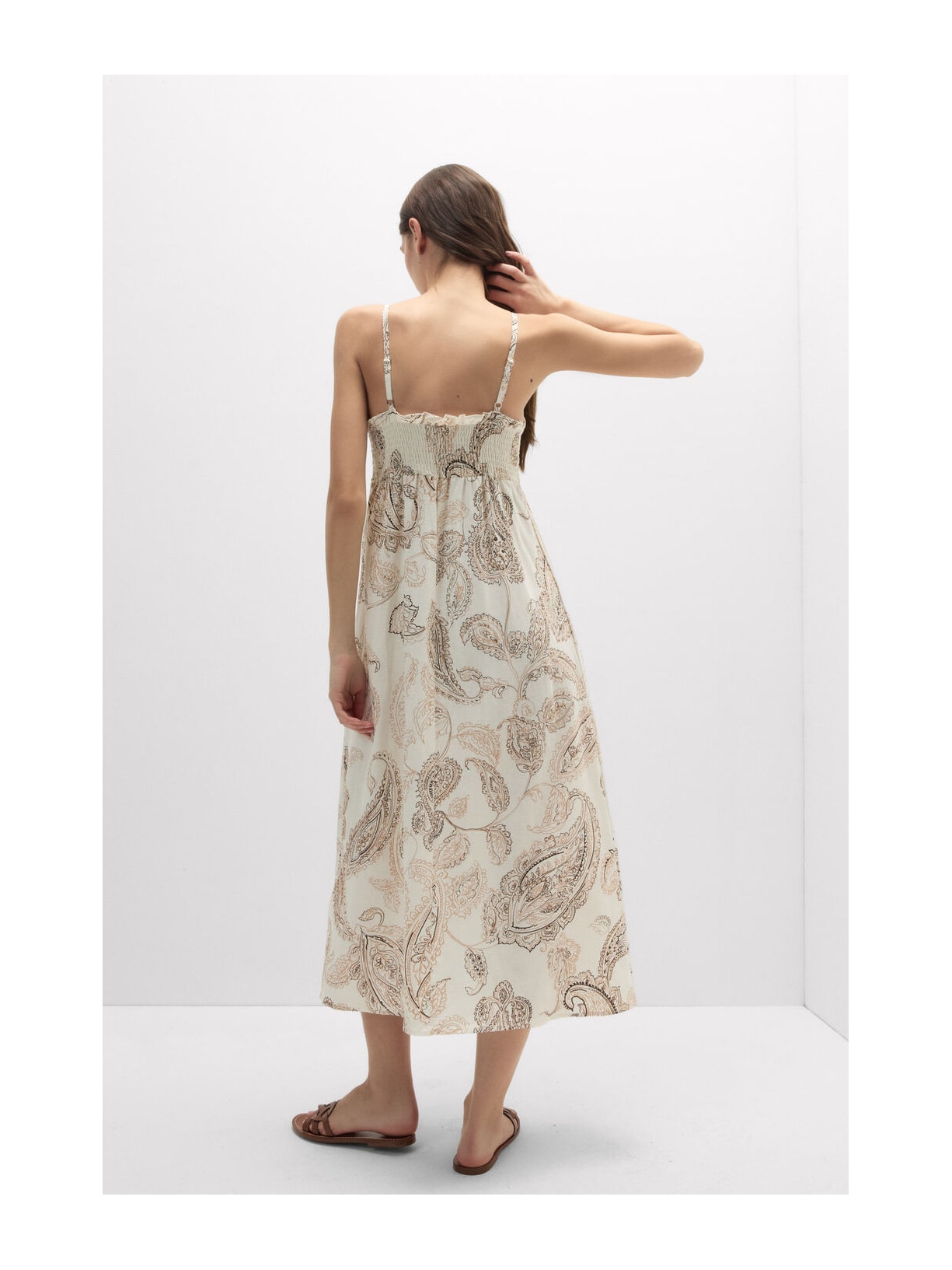 Camisola Longa Em Linho e Viscose Get Noticed Bege Intimissimi