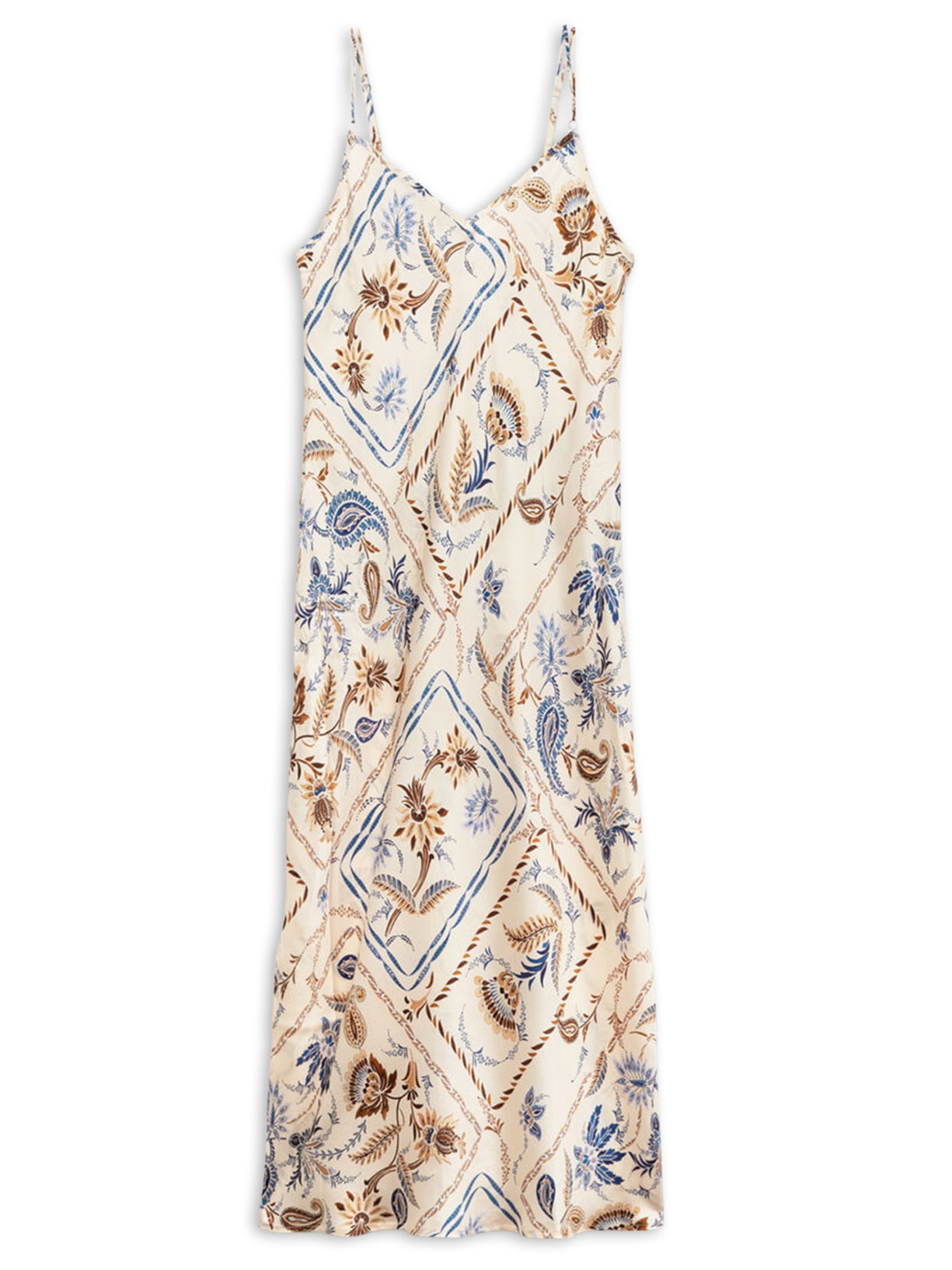 Camisola Longa Em Seda Italian Riviera - Bege