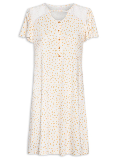 Camisola Manga Curta Polo Malha Key West - Off White