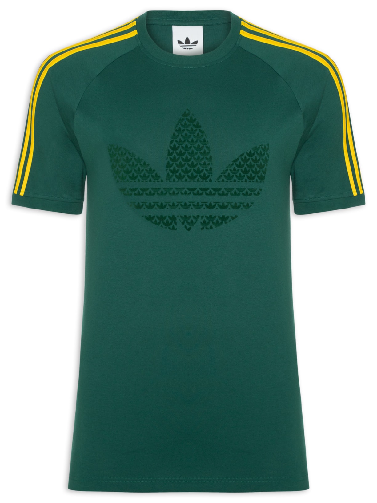 Camsieta Masculina Monogram 3S Verde Adidas Originals