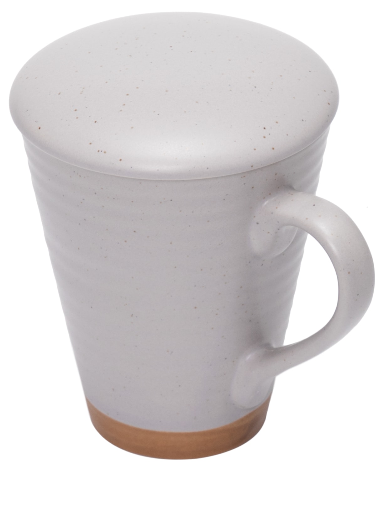 Caneca Romance Em Cerâmica Com Infusor 300 ml Cinza '2Home