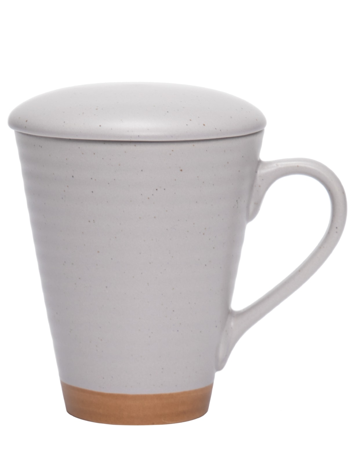 Caneca Romance Em Cerâmica Com Infusor 300 ml Cinza '2Home