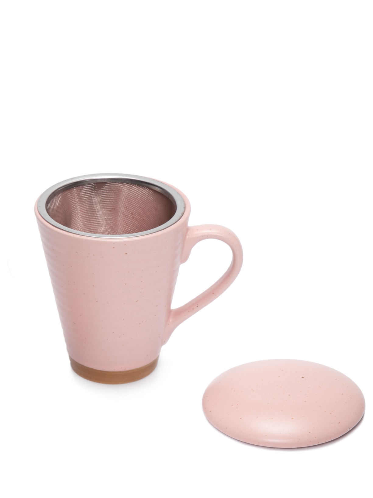 Caneca Romance Em Cerâmica Com Infusor 300 ml Rosa '2Home