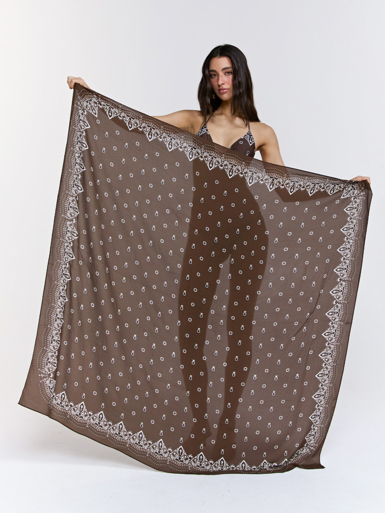 Canga Estampada – Marrom Triya