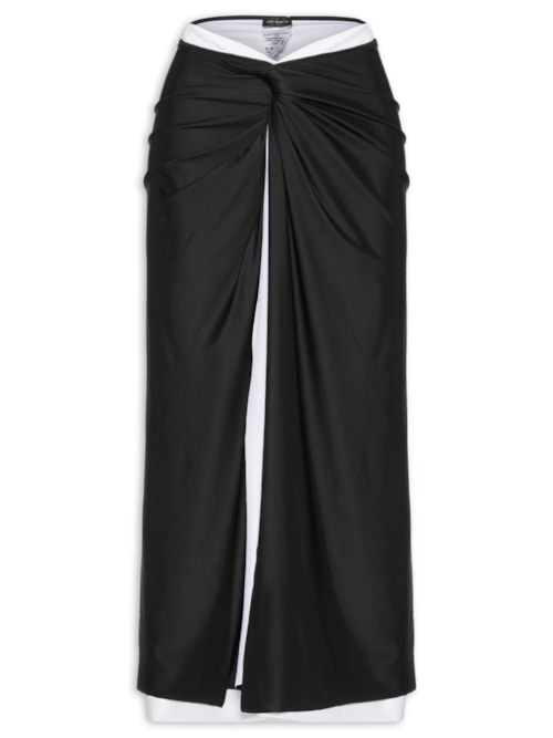 Canga Feminina Bicolor - Preto