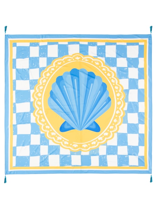 Canga Feminina Concha - Azul