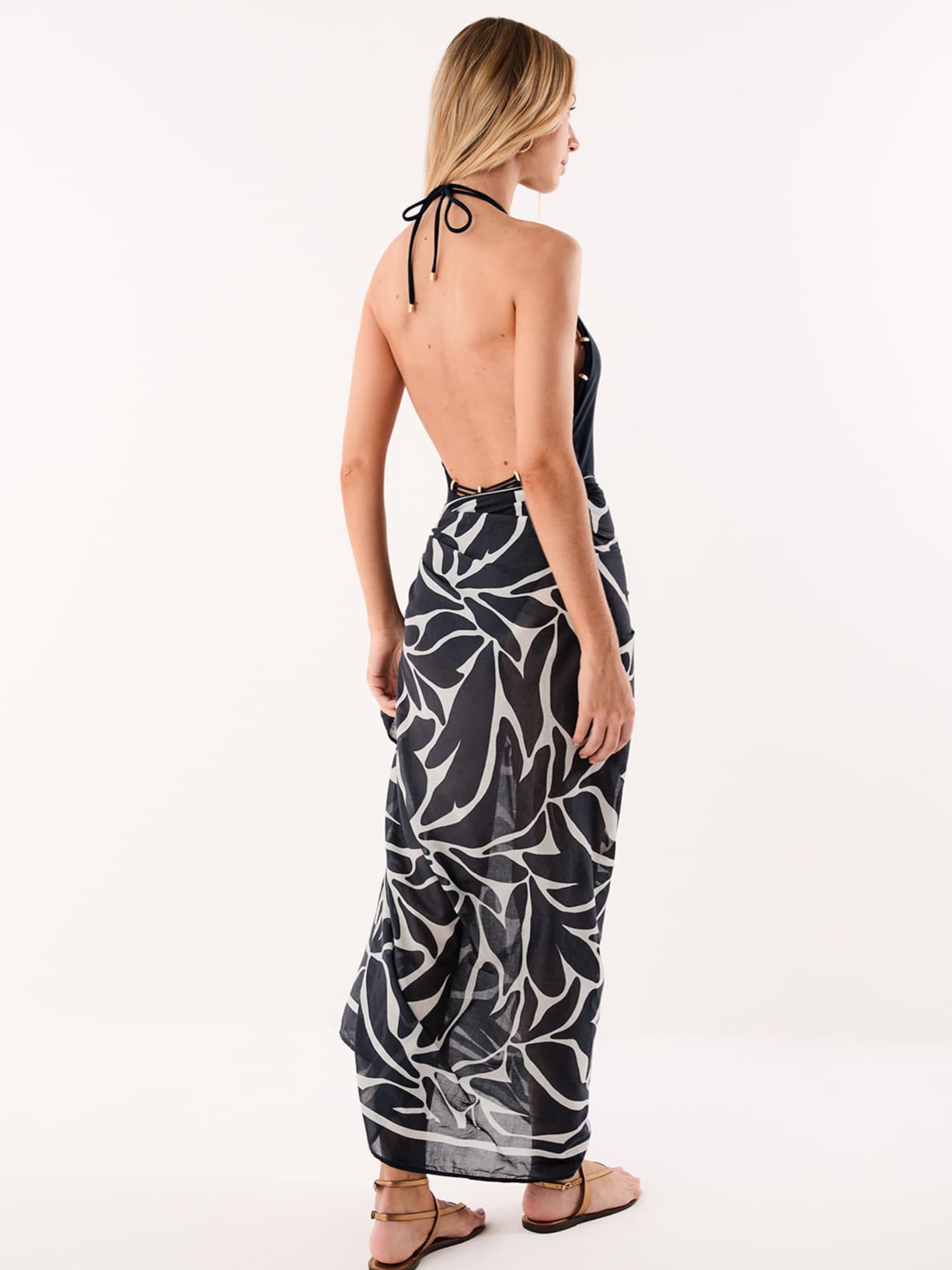 Canga Feminina Estampada Azul Vix