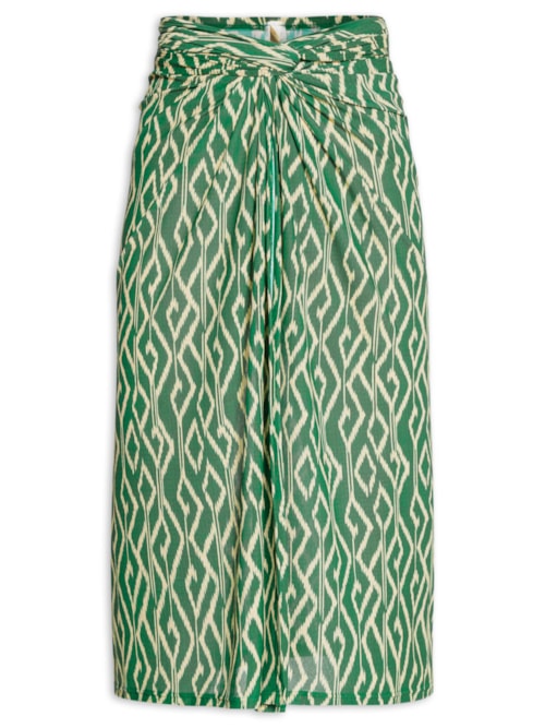 Canga Feminina Estampada - Verde