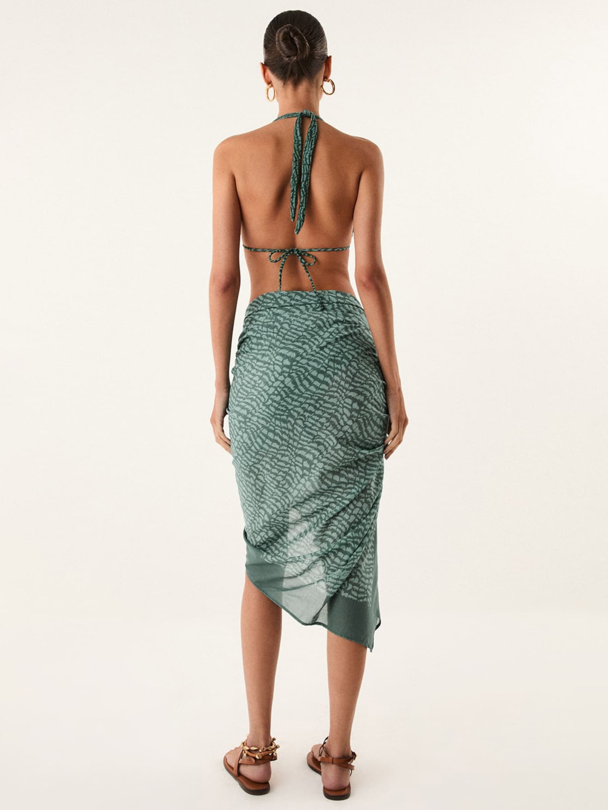 Canga Feminina Estampada – Verde Vix