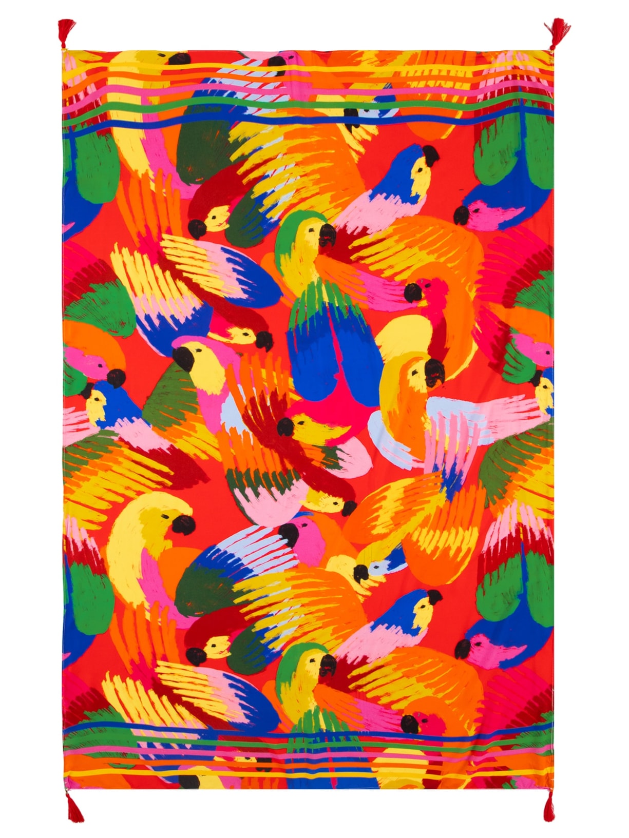 Canga Feminina Festa Das Araras Achadinhos - Laranja